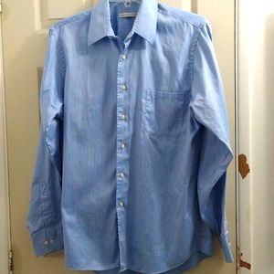 Men's blue dress shirt, Geoffrey Been, size 16 1/2. 36/37